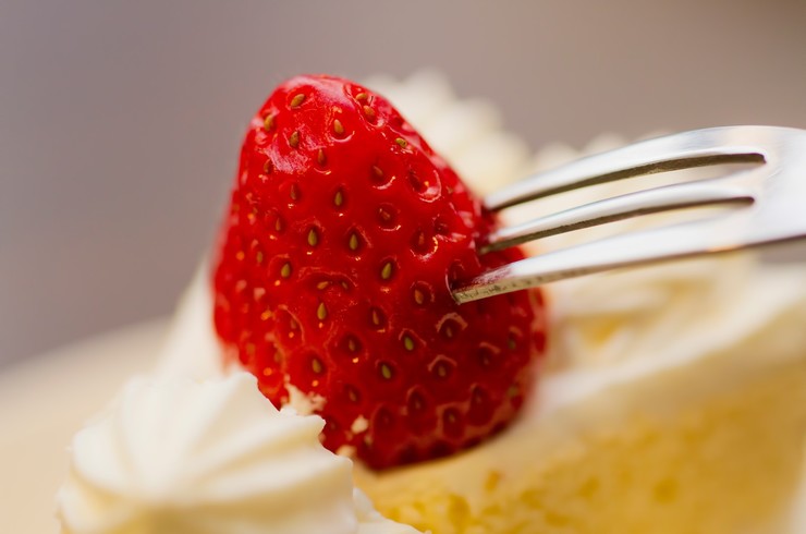 ショートケーキのイチゴ